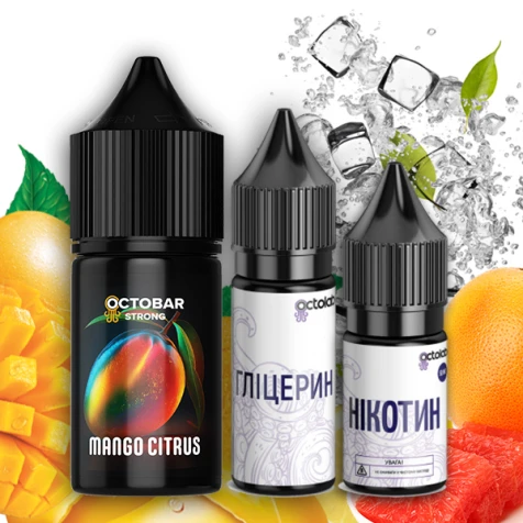 Набор Для Самозамеса Octobar Strong Mango Citrus (Манго Цитрус) 30 мл