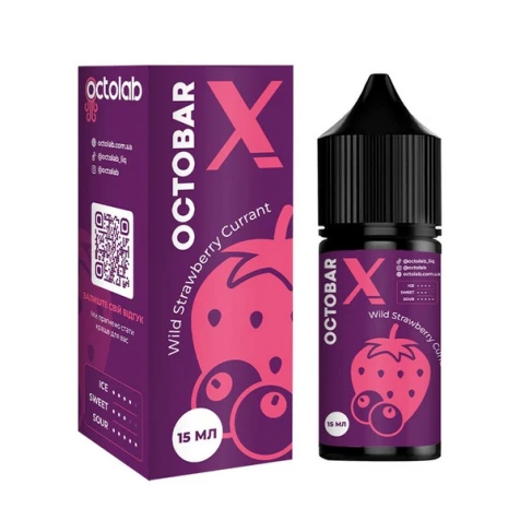 Набор Для Самозамеса Octobar X Wild Strawberry Currant (Дикая Клубника Смородина) 30 мл