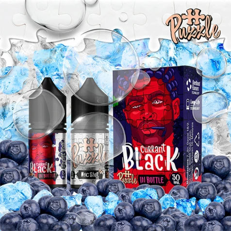 Набор Для Самозамеса Puzzle In Bottle Black Currant (Черная Смородина) 30 мл