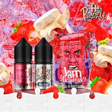 Набор Для Самозамеса Puzzle In Bottle Jam Strawberry (Клубничный Джем) 30 мл