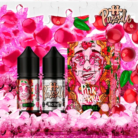 Набор Для Самозамеса Puzzle In Bottle Pink Berry (Розовые Ягоды) 30 мл