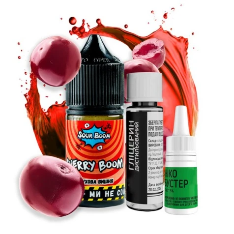 Набір Для Самозамісу Sour Boom Cherry Boom (Вишня Бум) 15 мл