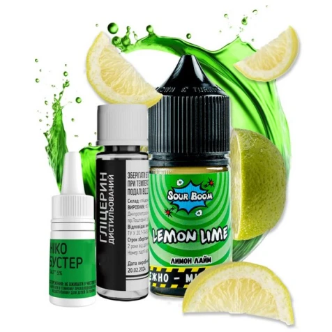 Набір Для Самозамісу Sour Boom Lemon Lime (Лимон Лайм) 15 мл