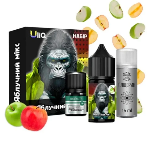 Набор Для Самозамеса Uliq Apple Mix (Яблоко Микс) 30 мл