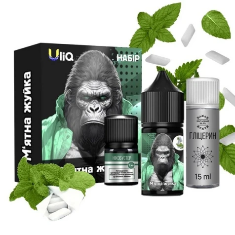 Набір Для Самозамісу Uliq Mint Gum (М'ятна Жуйка) 30 мл