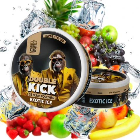 Бездымный табак Aroma King Double Kick Exotic Ice (Экзотик Лёд)