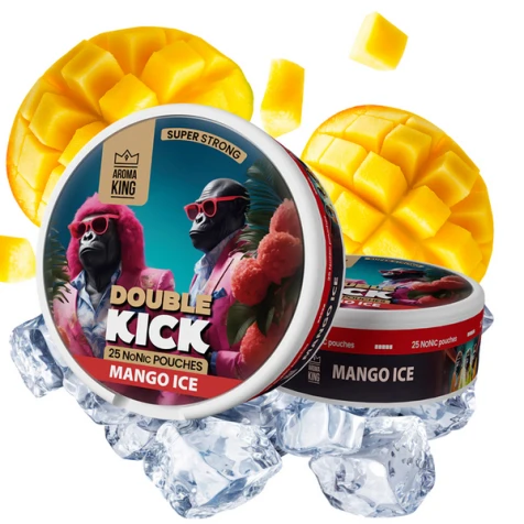 Бездимний тютюн Aroma King Double Kick Mango Ice (Манго Лід)
