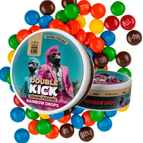 Бездымный табак Aroma King Double Kick Rainbow Drops (Рэинбоу Дропс)