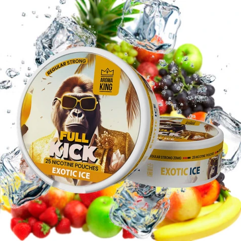 Бездымный табак Aroma King Full Kick Exotic Ice (Экзотик Лёд)