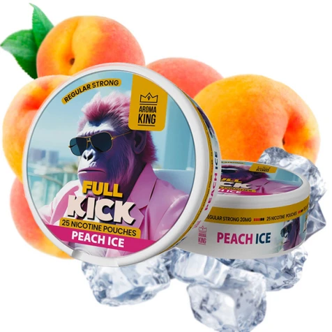 Бездымный табак Aroma King Full Kick Peach Ice (Персик Лёд)