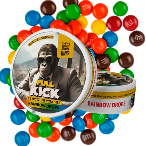 Бездымный табак Aroma King Full Kick Rainbow Drops (Рэинбоу Дропс)
