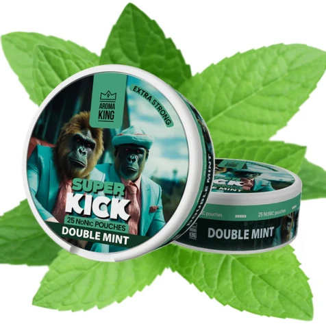 Бездымный табак Aroma King Super Kick Double Mint (Дабл Минт)