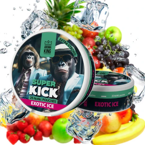 Бездымный табак Aroma King Super Kick Exotic Ice (Экзотик Лёд)