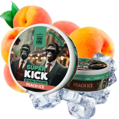 Бездымный табак Aroma King Super Kick Peach Ice (Персик Лёд)