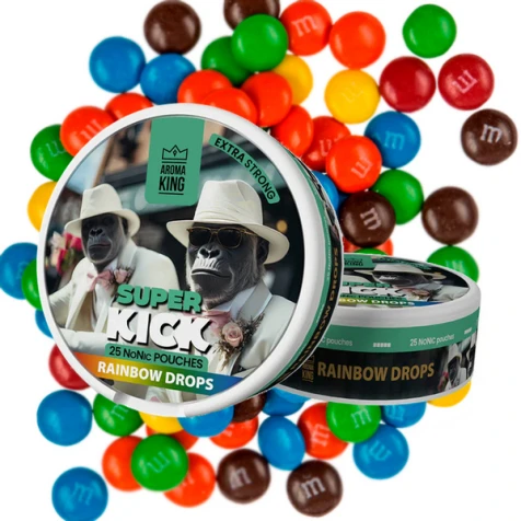 Бездымный табак Aroma King Super Kick Rainbow Drops (Рэинбоу Дропс)