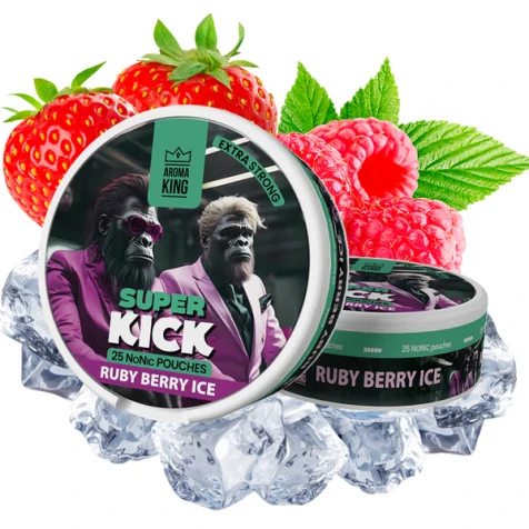 Бездымный табак Aroma King Super Kick Ruby Berry Ice (Руби Ягода Лёд)