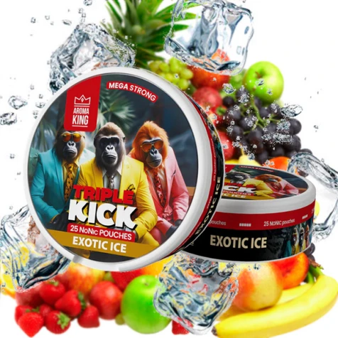 Бездимний тютюн Aroma King Triple Kick Exotic Ice (Екзотик Лід)