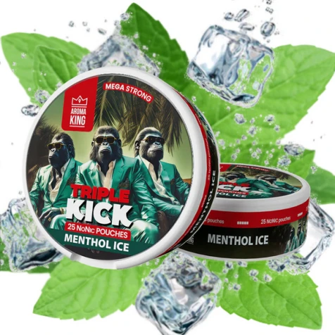 Бездымный табак Aroma King Triple Kick Menthol Ice (Ментол Лёд)