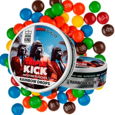 Бездымный табак Aroma King Triple Kick Rainbow Drops (Рэинбоу Дропс)
