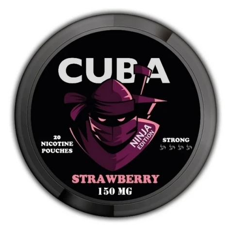 Бездымный табак Snus Cuba Ninja Strawberry (Клубника)