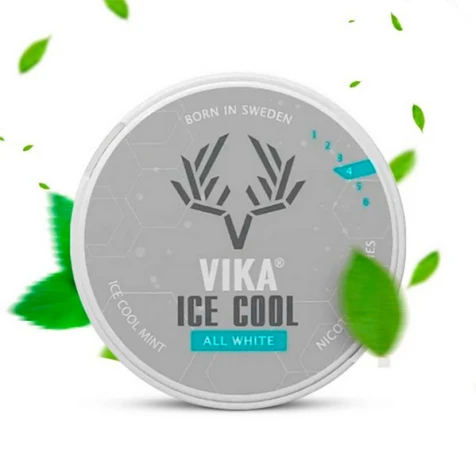 Бездимний тютюн Snus Vika  All White Ice Cool Mint (Айс Кул М'ята)