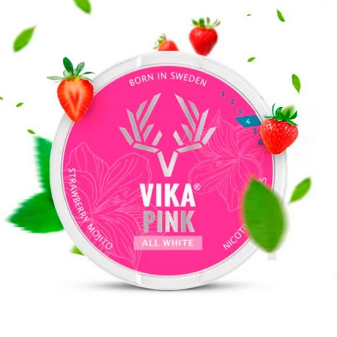 Бездимний тютюн Snus Vika Strawberry Mojito (Полуничний Мохіто)