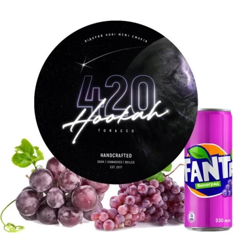 Табак 420 Dark Line Grape Soda (Виноград Сода) 100 г