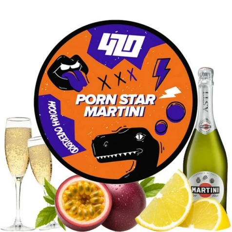 Тютюн 420 Dark Line X Hookah Overlord Porn Star Martini (Порн Стар Мартіні) 100гр