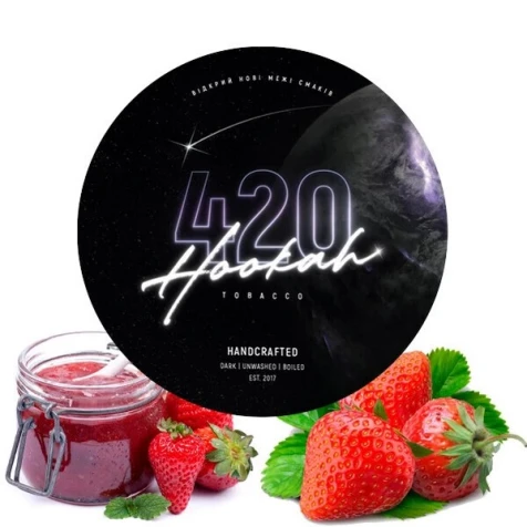 Тютюн 420 Dark Line Strawberry Jam (Полуниця Джем) 100 г