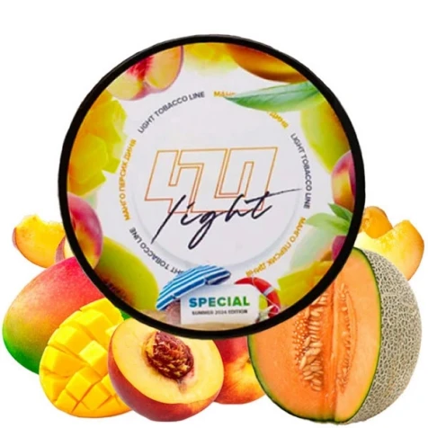 Тютюн 420 Light Line Mango Peach Melon (Манго Персик Диня) 100 г