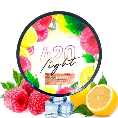 Табак 420 Light Line Айс Лимон Малина 40 г