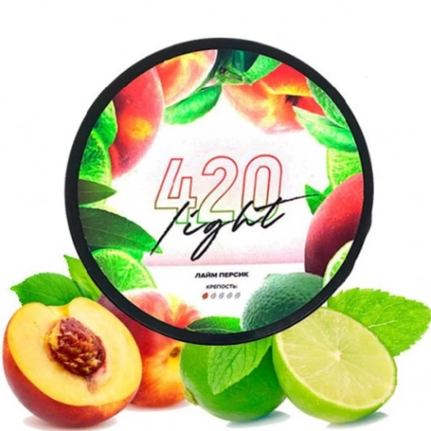 Табак 420 Light Line Лайм Персик 40 г