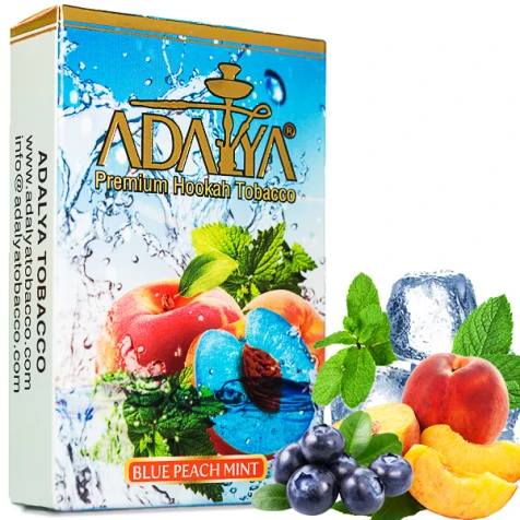 Тютюн Adalya Blue Peach Mint (Синій Персик М'ята) 50гр