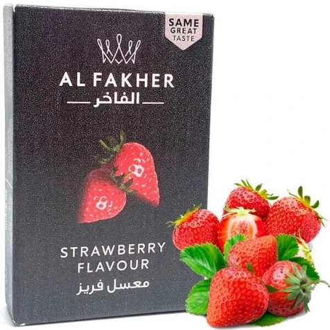 Тютюн Al Fakher Strawberry (Полуниця) 50гр (ПОТЕКШИЙ)