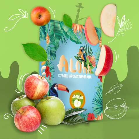Безтютюнова Суміш Aloha Apple (Яблуко) 100гр
