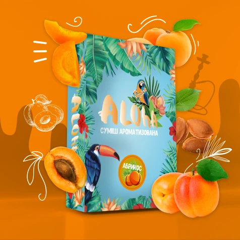 Безтютютнова Суміш Aloha Apricot (Абрикос) 100гр