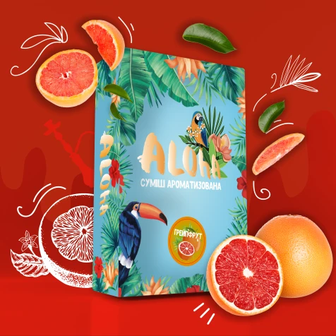 Безтютюнова Суміш Aloha Grapefruit (Грейпфрут) 100гр