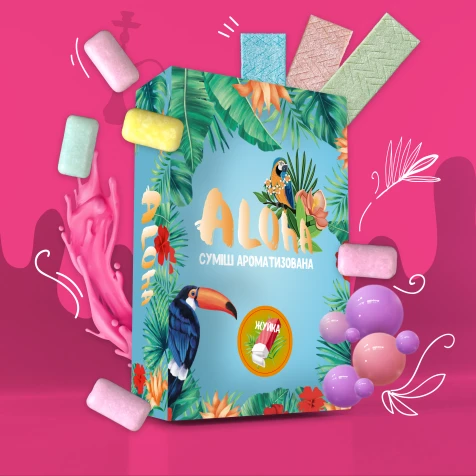Безтютюнова Суміш Aloha Gum (Жуйка) 100гр