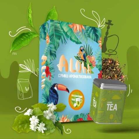 Безтютюнова Суміш Aloha Jasmine Tea (Жасминовий Чай) 100гр