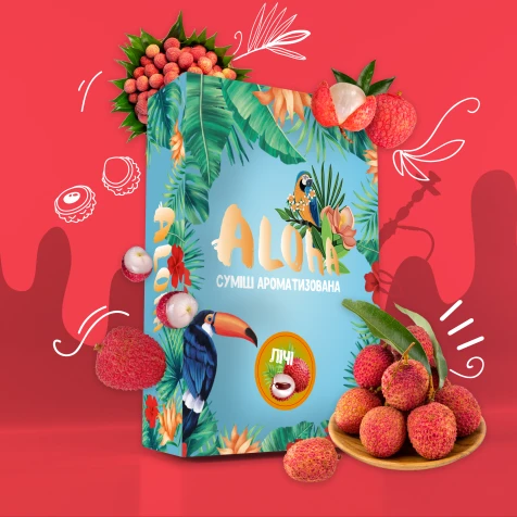 Безтютюнова Суміш Aloha Lychee (Лічі) 100гр