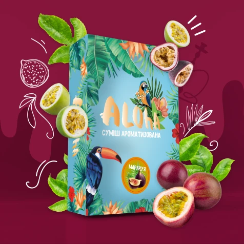 Безтютюнова Суміш Aloha Passion Fruit (Маракуйя) 100гр