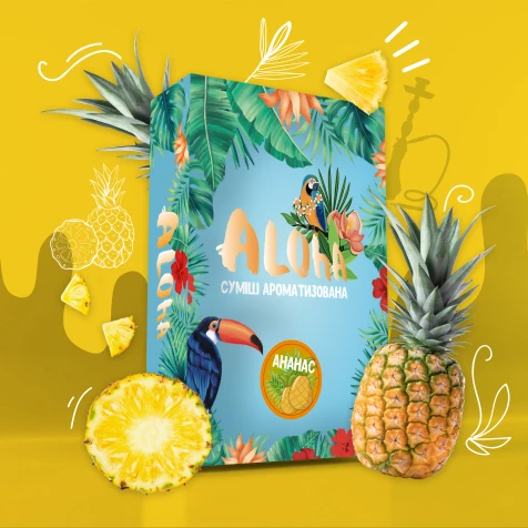 Безтютюнова Суміш Aloha Pineapple (Ананас) 100гр