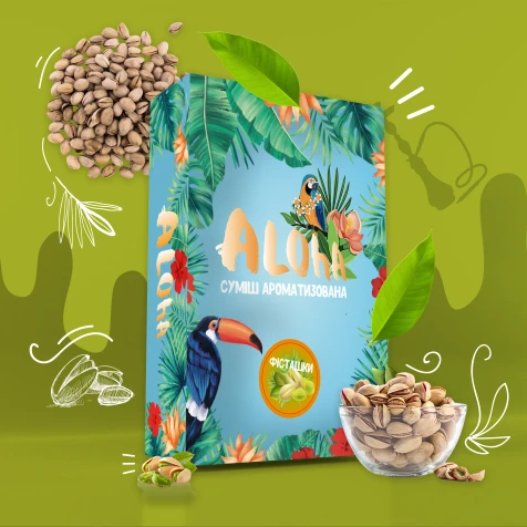 Безтютюнова Суміш Aloha Pistachio (Фісташки) 100гр