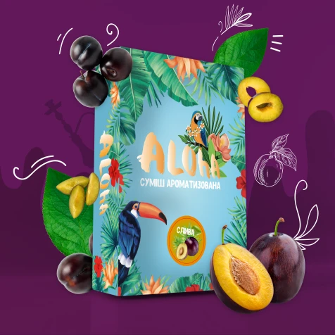 Безтютюнова Суміш Aloha Plum (Слива) 100гр