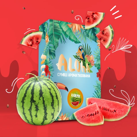 Безтютюнова Суміш Aloha Watermelon (Кавун) 100гр