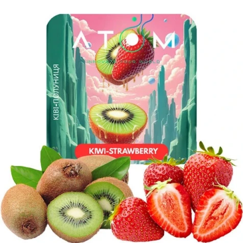 Тютюн Atom Kiwi Strawberry (Ківі Полуниця) 50гр