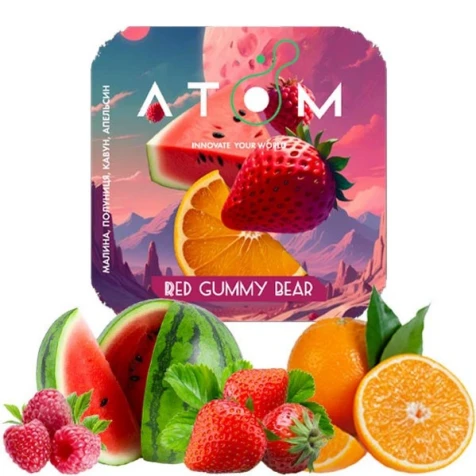 Табак Atom Red Gummy Bear (Красный Мармеладный Мишка) 50гр
