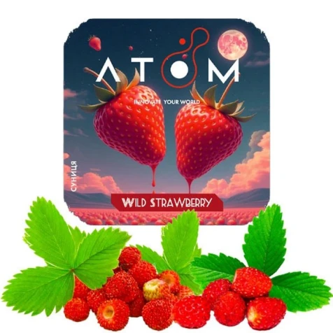 Тютюн Atom Wild Strawberry (Дика Полуниця) 50гр