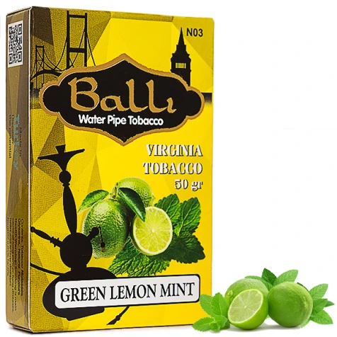 Тютюн Balli Green Lemon Mint (Лайм М'ята) 50гр
