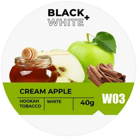 Табак Black & White Cream Apple (Крем Яблоко) 40гр
